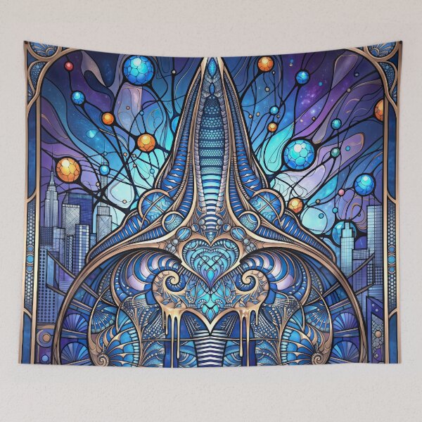 Item preview, Abstract Fractal with Architectural Elements designed and sold by Frackxion.