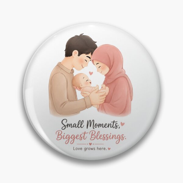 Item preview, Small Moments Biggest Blessings – Family Love Baby Illustration designed and sold by itxelaraStudio.