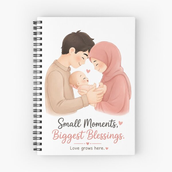 Item preview, Small Moments Biggest Blessings – Family Love Baby Illustration designed and sold by itxelaraStudio.