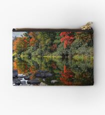 Autumn River Landscape Blue Ridge Parkway Studio Pouch