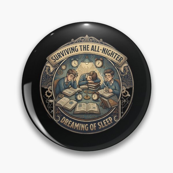Item preview, Surviving The All Nighter Dreaming Of Sleep Academic Humor designed and sold by eihabo.