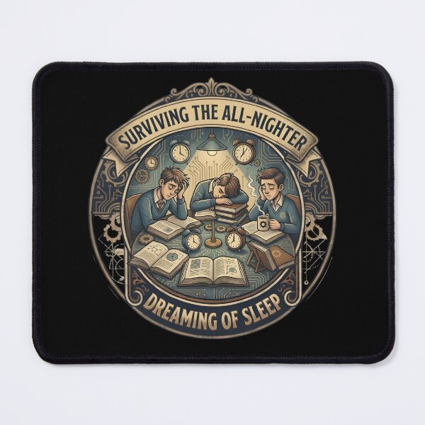Item preview, Surviving The All Nighter Dreaming Of Sleep Academic Humor designed and sold by eihabo.
