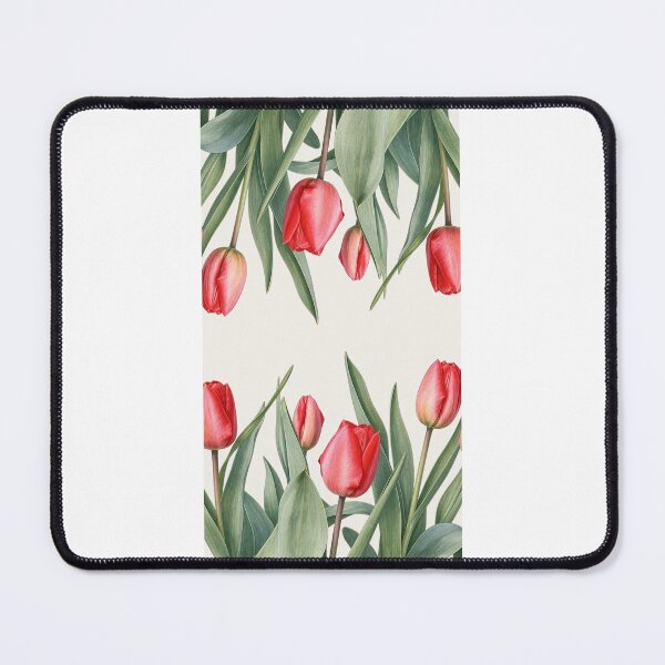 Item preview, Vintage Red Tulips Botanical Watercolor Illustration designed and sold by Nature Moments.