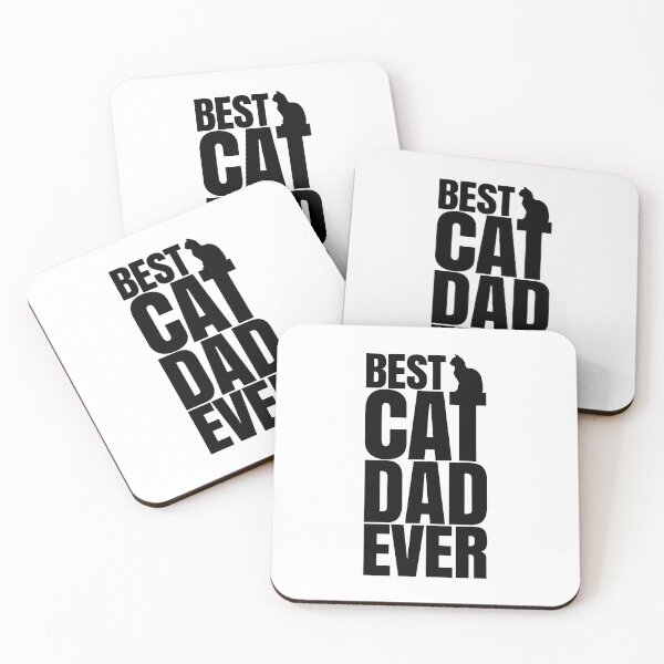 Item preview, Best Cat Dad Ever Typography Cat Silhouette designed and sold by Dmo3HarkoArt.
