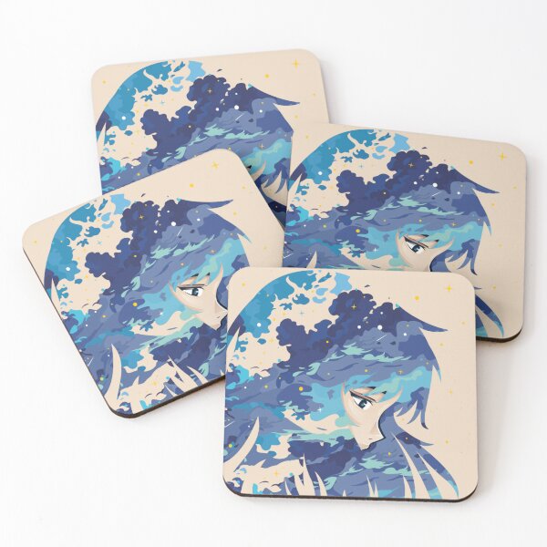 Item preview, Blue Ocean Anime Girl Starry Fantasy Aesthetic designed and sold by ranivibes008.