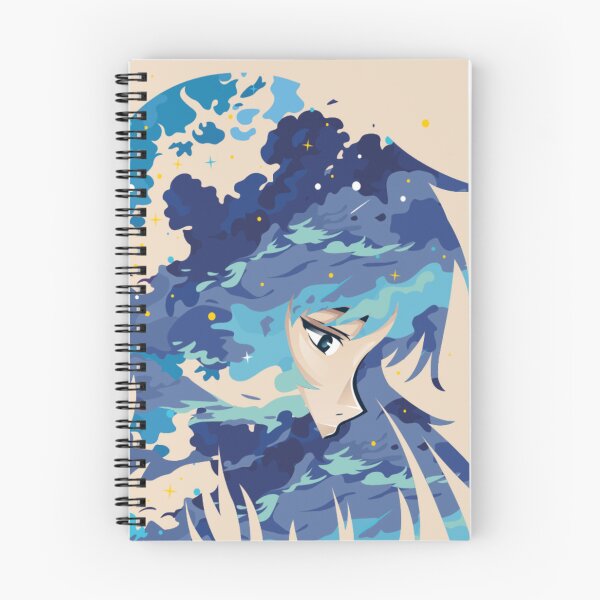 Item preview, Blue Ocean Anime Girl Starry Fantasy Aesthetic designed and sold by ranivibes008.