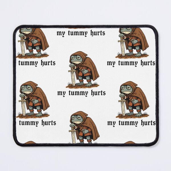 Item preview, Funny Frog Knight My Tummy Hurts designed and sold by RDGNR.