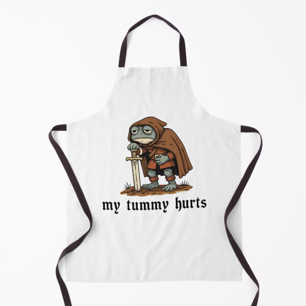 Item preview, Funny Frog Knight My Tummy Hurts designed and sold by RDGNR.