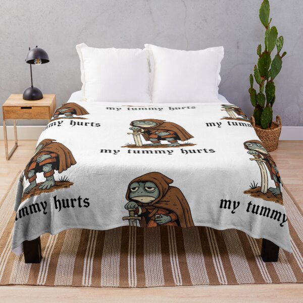 Item preview, Funny Frog Knight My Tummy Hurts designed and sold by RDGNR.