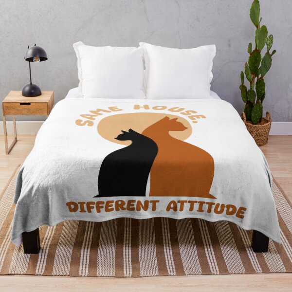Item preview, Same House Different Attitude Funny Cat Siblings Design designed and sold by Pa7wsVerse.