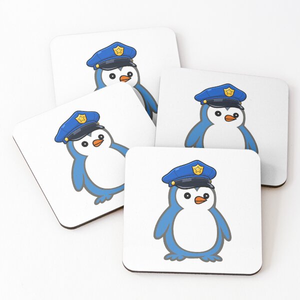 Item preview, Cute Penguin Police Officer Sticker – Cartoon Mascot for Kids & Adults designed and sold by Pippo-Penguin.