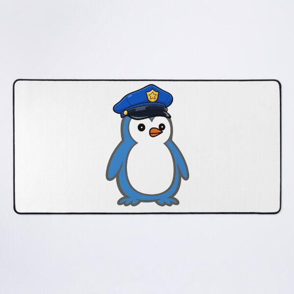 Item preview, Cute Penguin Police Officer Sticker – Cartoon Mascot for Kids & Adults designed and sold by Pippo-Penguin.