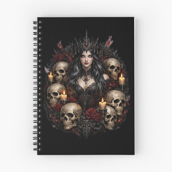 Item preview, Gothic Queen of the Dead – Skulls, Roses and Candles designed and sold by TroviTutto.