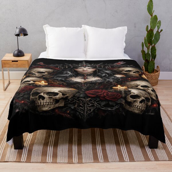 Item preview, Gothic Queen of the Dead – Skulls, Roses and Candles designed and sold by TroviTutto.