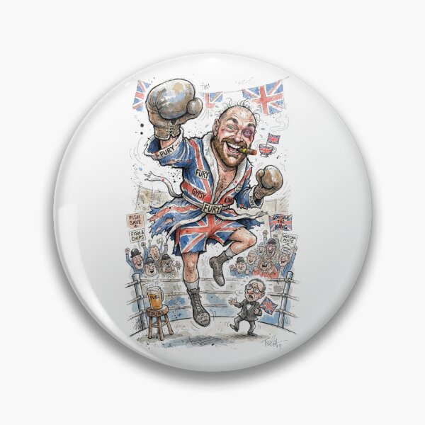 Item preview, Tyson Fury Gypsy King Funny British Boxer Caricature designed and sold by annaarthk.