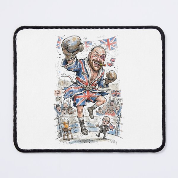 Item preview, Tyson Fury Gypsy King Funny British Boxer Caricature designed and sold by annaarthk.