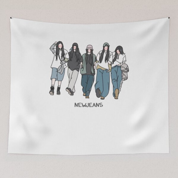 Item preview, Newjeans kpop art designed and sold by thompsomechan.