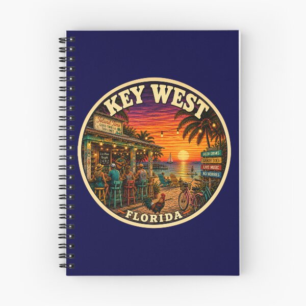 Item preview, Key West Florida Beach Bar Vintage Travel Badge designed and sold by Swanny's Custom T-shirt and Gift Designs.