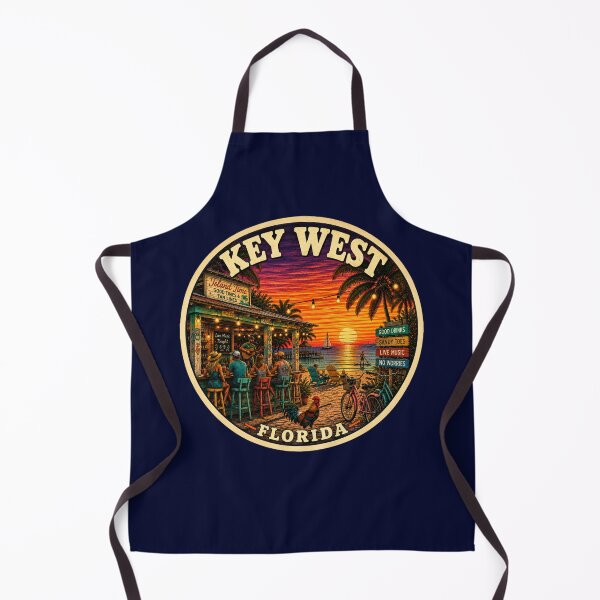 Item preview, Key West Florida Beach Bar Vintage Travel Badge designed and sold by Swanny's Custom T-shirt and Gift Designs.