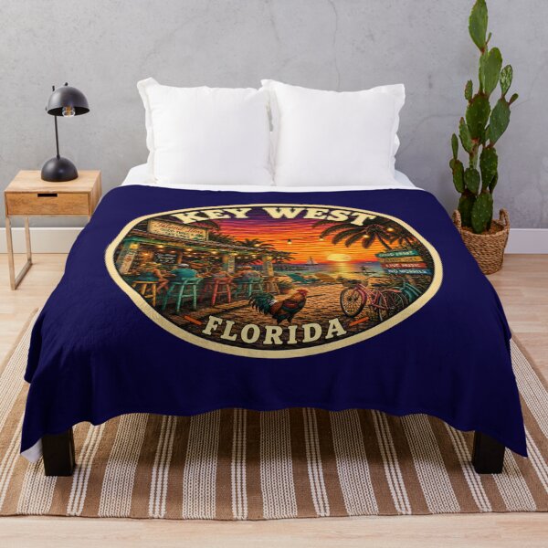 Item preview, Key West Florida Beach Bar Vintage Travel Badge designed and sold by Swanny's Custom T-shirt and Gift Designs.