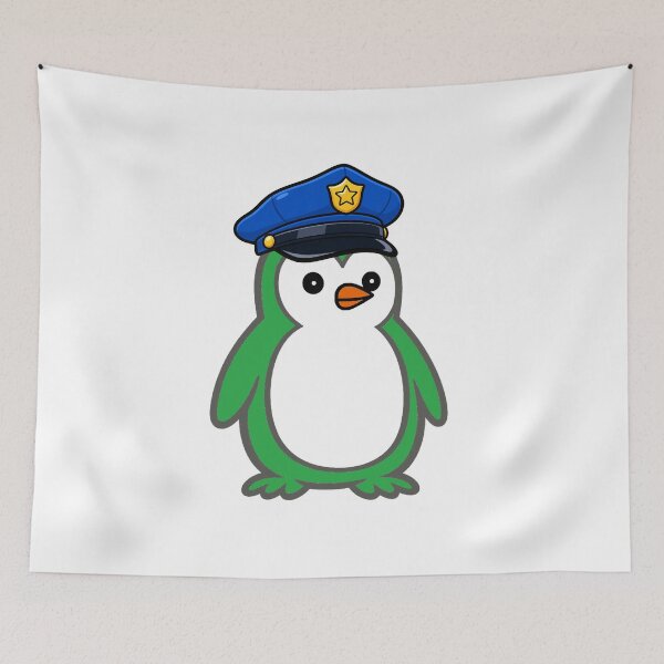 Item preview, Cute Penguin Police Officer – Cartoon Mascot for Kids & Adults designed and sold by Pippo-Penguin.