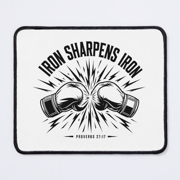 Item preview, IRON SHARPENS IRON – Boxing Gloves Fist Bump Proverbs 27:17 T-Shirt designed and sold by RickyHN7.