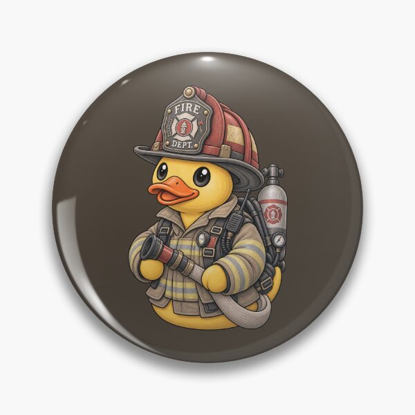 Item preview, Rubber Duck Firefighter – Vintage Edition designed and sold by BROHLine Studio.