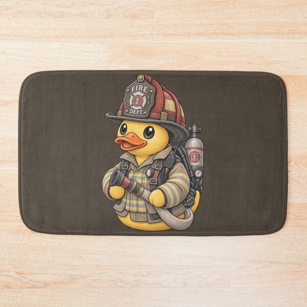 Item preview, Rubber Duck Firefighter – Vintage Edition designed and sold by BROHLine Studio.