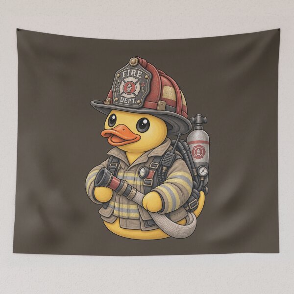 Item preview, Rubber Duck Firefighter – Vintage Edition designed and sold by BROHLine Studio.