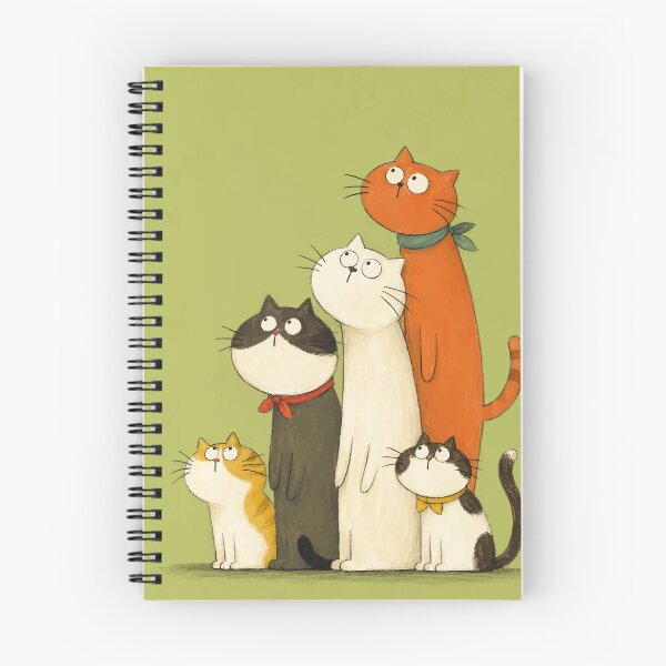 Item preview, Funny Long Standing Cats Looking Up Whimsical Cute Kitten Graphic designed and sold by The Upside Down.
