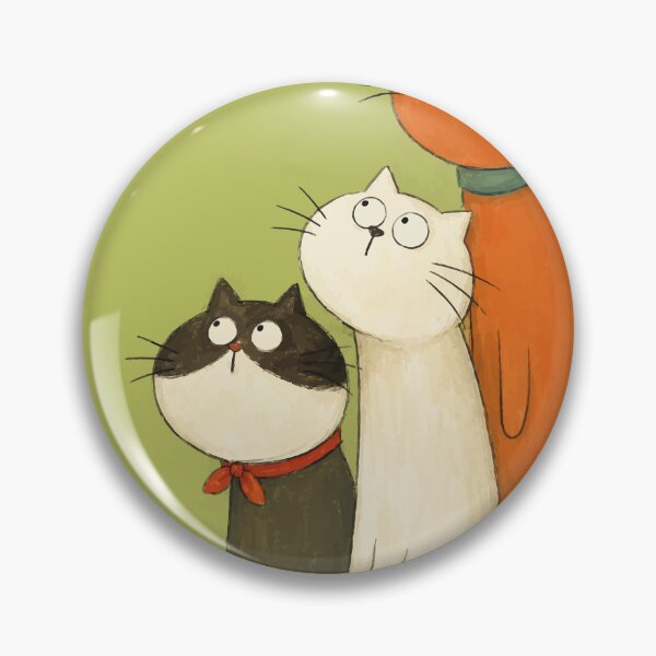 Item preview, Funny Long Standing Cats Looking Up Whimsical Cute Kitten Graphic designed and sold by The Upside Down.