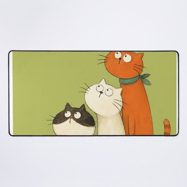 Item preview, Funny Long Standing Cats Looking Up Whimsical Cute Kitten Graphic designed and sold by The Upside Down.