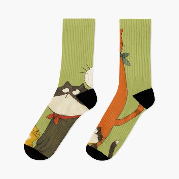 Item preview, Funny Long Standing Cats Looking Up Whimsical Cute Kitten Graphic designed and sold by The Upside Down.