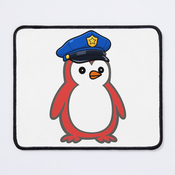 Item preview, Cute Penguin Police Officer – Cartoon Mascot for Kids & Adults designed and sold by Pippo-Penguin.