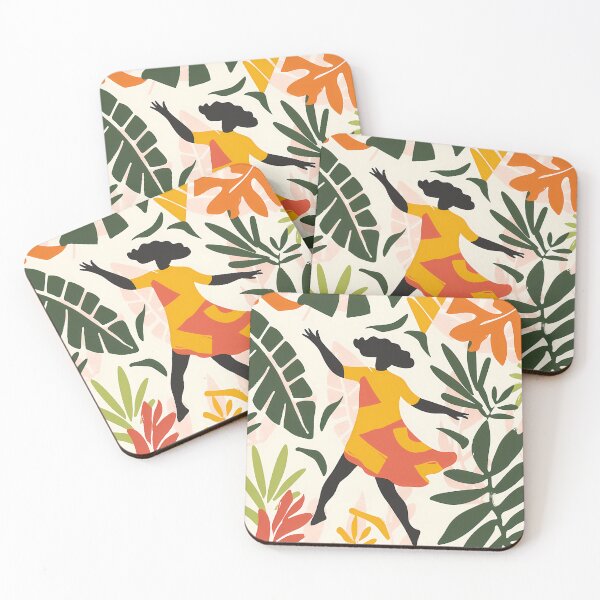 Item preview, Abstract boho artwork: Tropical dancer in cut-out style designed and sold by Artdavesalzburg.