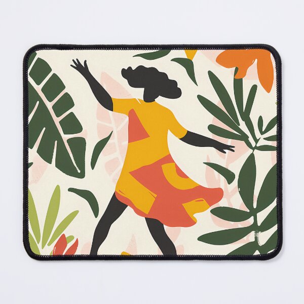 Item preview, Abstract boho artwork: Tropical dancer in cut-out style designed and sold by Artdavesalzburg.