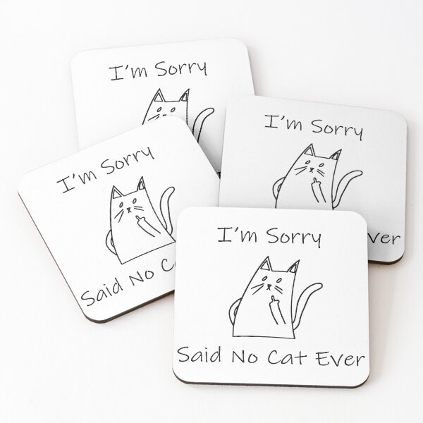 Item preview, Funny Cat Middle Finger Said No Cat Ever designed and sold by SoyLamderma.