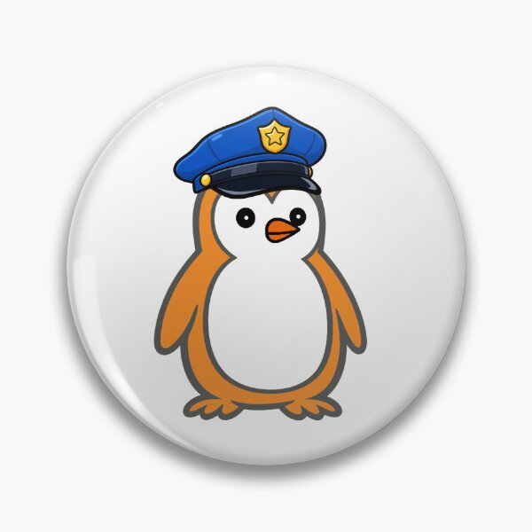 Item preview, Cute Penguin Police Officer – Cartoon Mascot for Kids & Adults designed and sold by Pippo-Penguin.