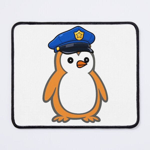 Item preview, Cute Penguin Police Officer – Cartoon Mascot for Kids & Adults designed and sold by Pippo-Penguin.