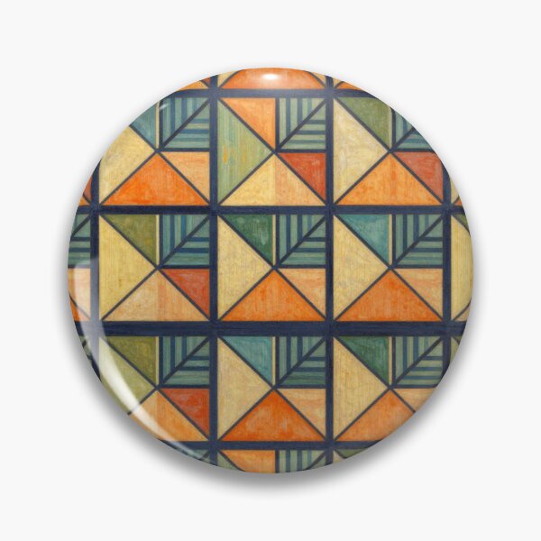 Item preview, Geometric tile pattern with triangular leaves. designed and sold by Giulivo Store Graphic.