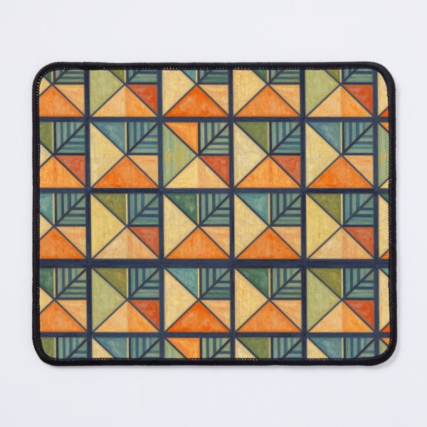 Item preview, Geometric tile pattern with triangular leaves. designed and sold by Giulivo Store Graphic.