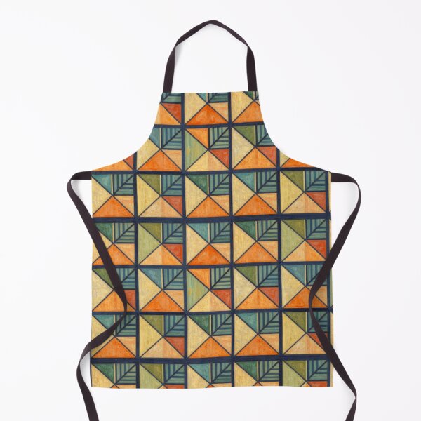 Item preview, Geometric tile pattern with triangular leaves. designed and sold by Giulivo Store Graphic.