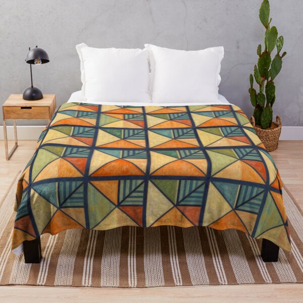 Item preview, Geometric tile pattern with triangular leaves. designed and sold by Giulivo Store Graphic.