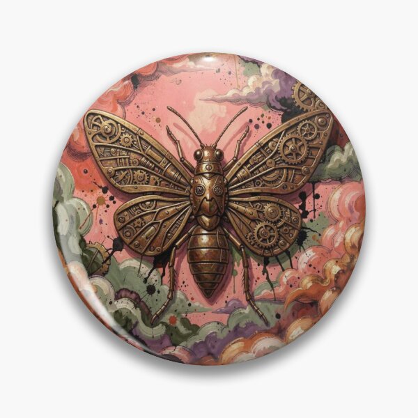 Item preview, Surreal Steampunk Insect inspired by Moebius & Froud in Dreamy Sky designed and sold by FotoworldEdel.