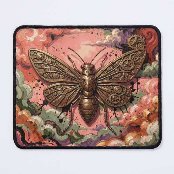 Item preview, Surreal Steampunk Insect inspired by Moebius & Froud in Dreamy Sky designed and sold by FotoworldEdel.