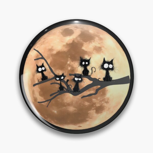 Item preview, Black cats in the tree. Full moon. designed and sold by MagelliShop.