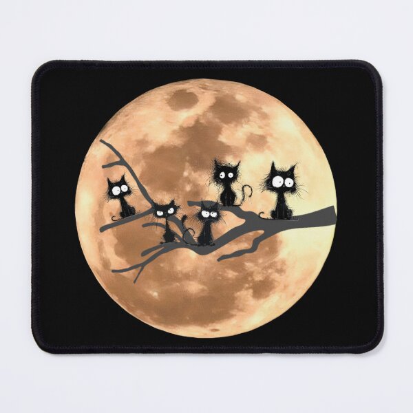 Item preview, Black cats in the tree. Full moon. designed and sold by MagelliShop.