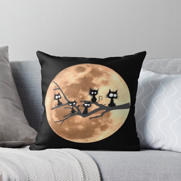Item preview, Black cats in the tree. Full moon. designed and sold by MagelliShop.