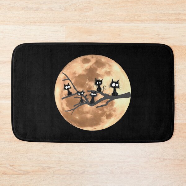 Item preview, Black cats in the tree. Full moon. designed and sold by MagelliShop.