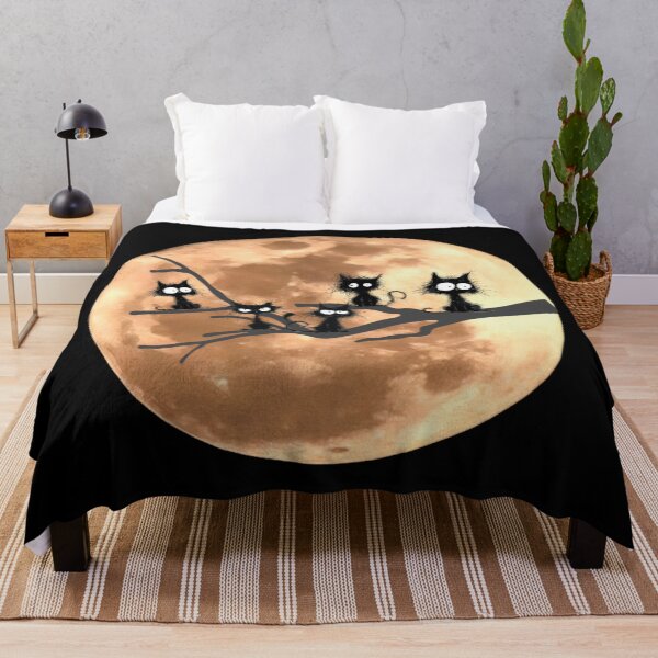Item preview, Black cats in the tree. Full moon. designed and sold by MagelliShop.